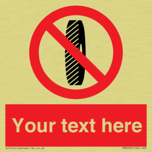 Custom Do Not Change Grinding Wheel Sign